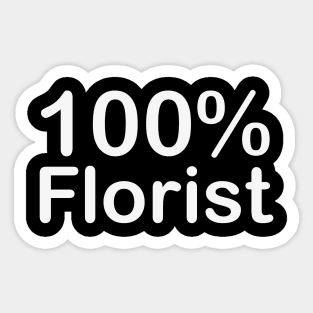 Florist, couples gifts for boyfriend and girlfriend matching. Sticker